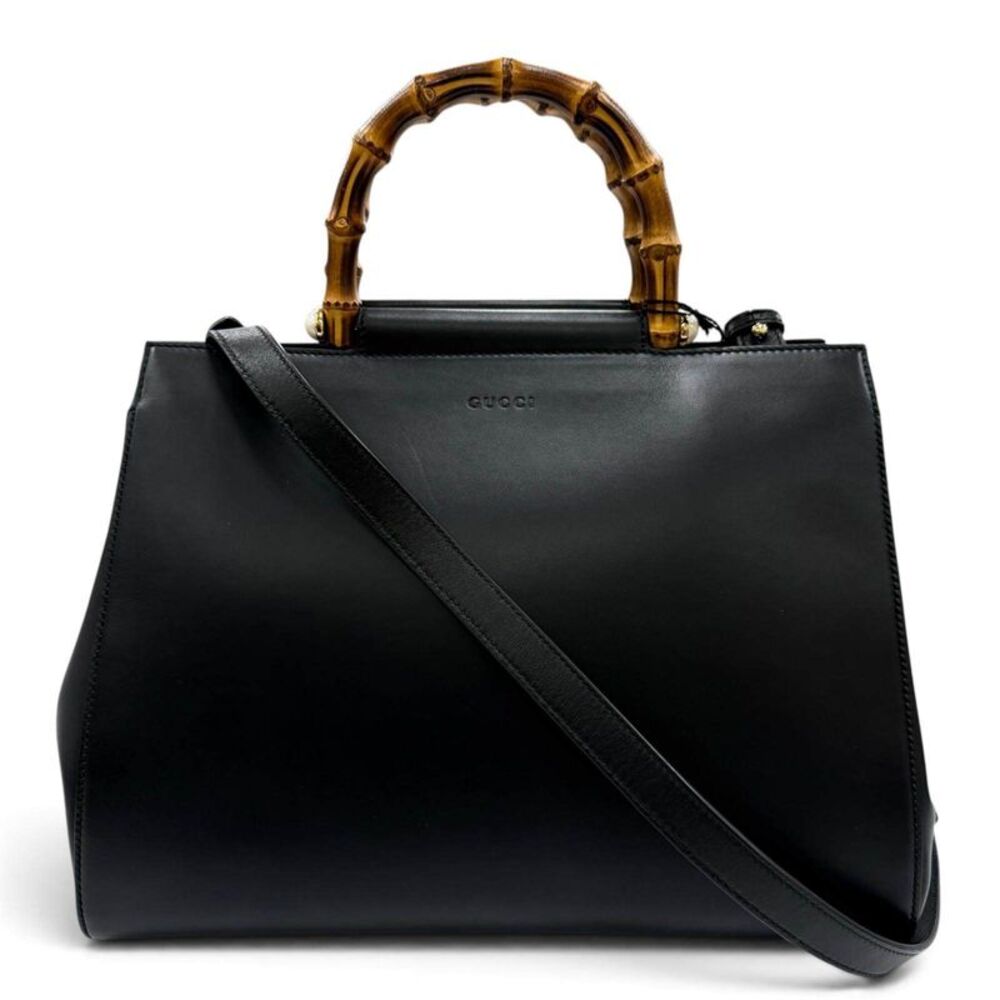 Gucci Nymphaea Leather 2way Shoulder Bag